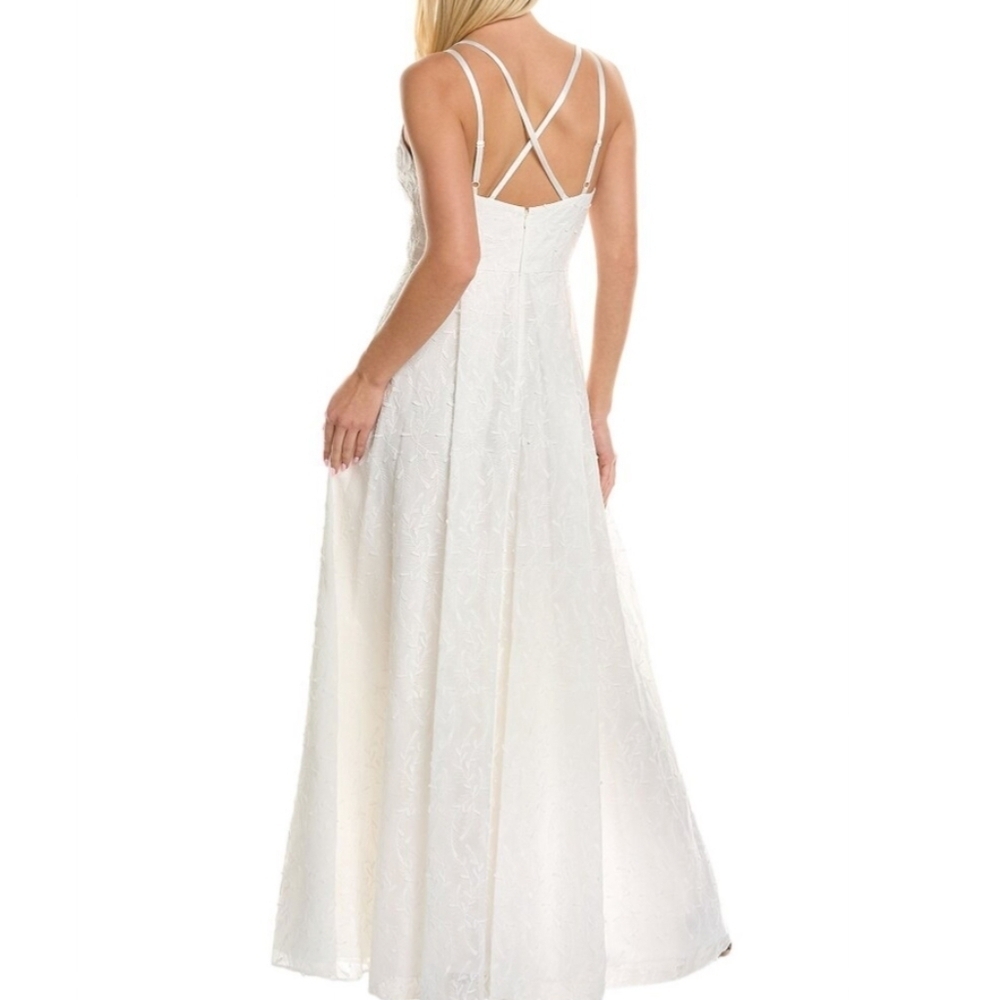 NWT Aidan Mattox Elegant White Sleeveless Dress - Picture 5 of 5